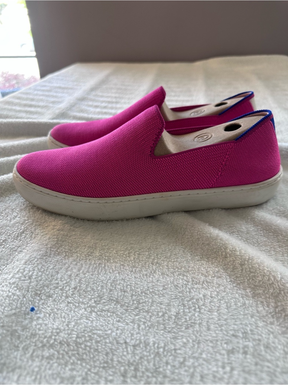 Rothy's Women's Slip-On Bubblegum Pink Sneakers